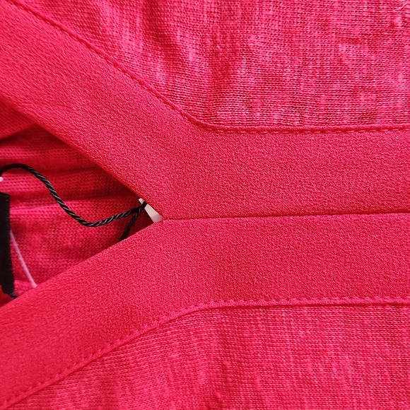 Sanctuary bright red linen tee, size XS - Picture 8 of 9